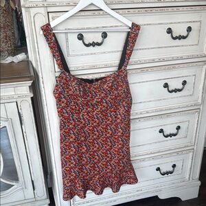 Hutch Floral Mini Dress - Red and Black